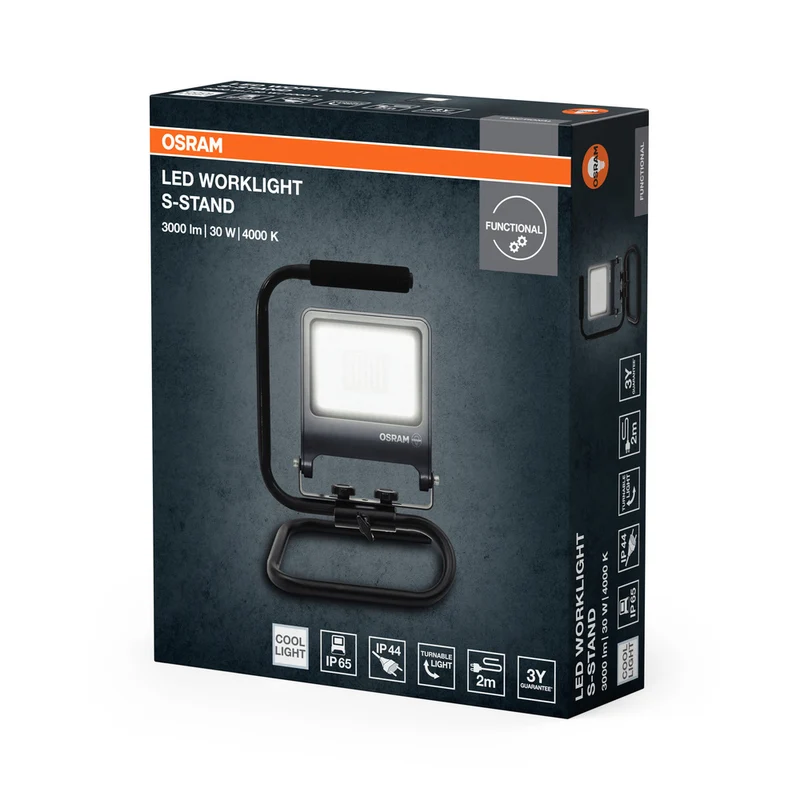 OSRAM WORKLIGHTS S-STAND Baustrahler 30 W/4000 K