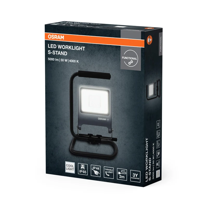OSRAM Worklights mobiler LED Baustrahler S-Stand 50W / 4000K