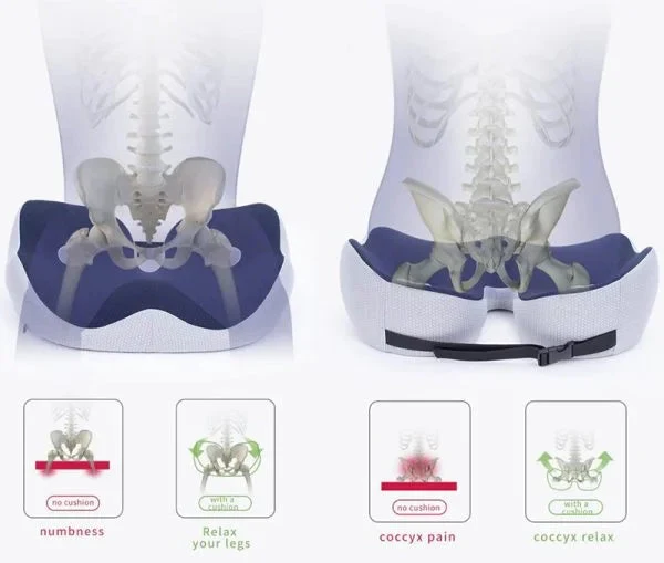 Euroselle Tailbone Support Cushion For Comfortable Sitting
