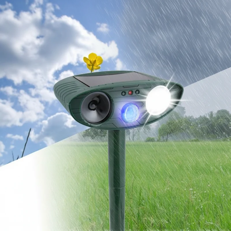 Euroselle Solar Motion Ultrasonic Repeller For Humane Garden Protection