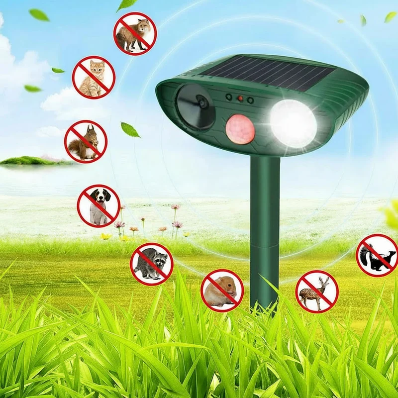 Euroselle Solar Motion Ultrasonic Repeller For Humane Garden Protection
