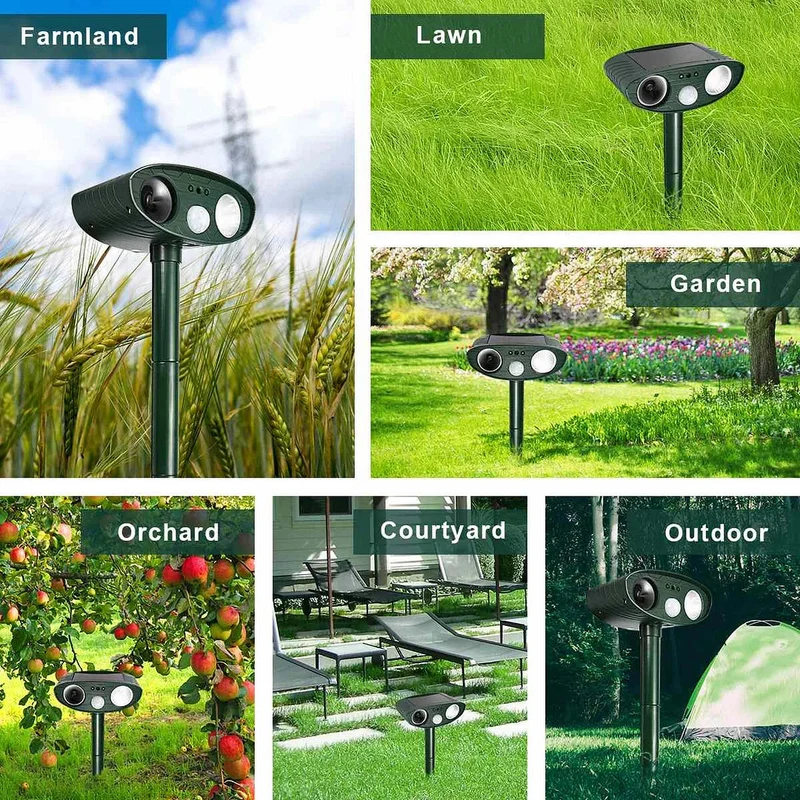 Euroselle Solar Motion Ultrasonic Repeller For Humane Garden Protection