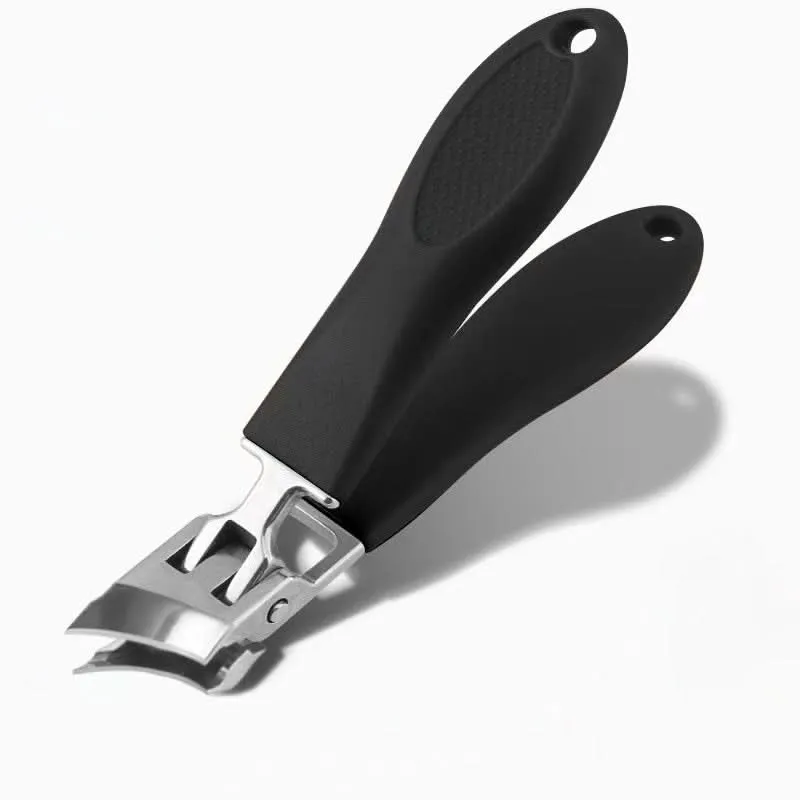 Precision stainless steel nail clipper with extra-wide opening and ergonomic non-slip handle for thick and ingrown nail care - Euroselle