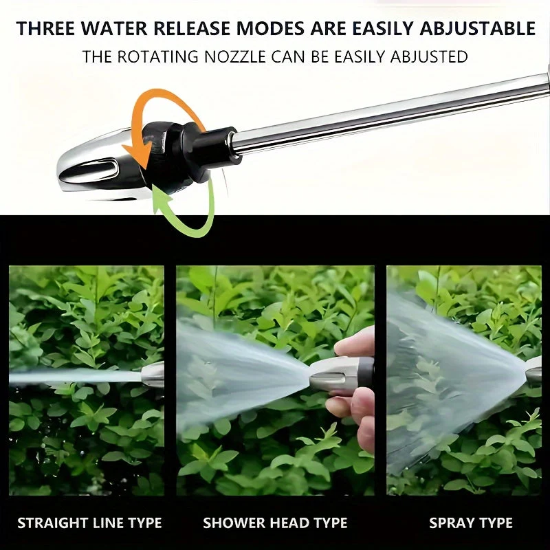 Euroselle High-Pressure Garden Water Gun With Foam Cannon And Long-Handled Sprayer