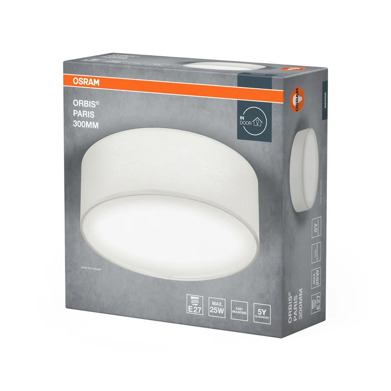 OSRAM ORBIS PARIS Deckenleuchte 300mm, weiß, E27