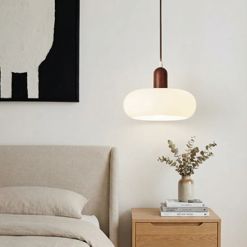 NovaLume Cream LED Pendant Light With Minimalist Aesthetic Euroselle