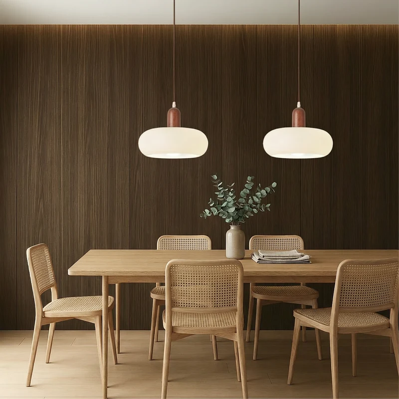 NovaLume Cream LED Pendant Light With Minimalist Aesthetic Euroselle