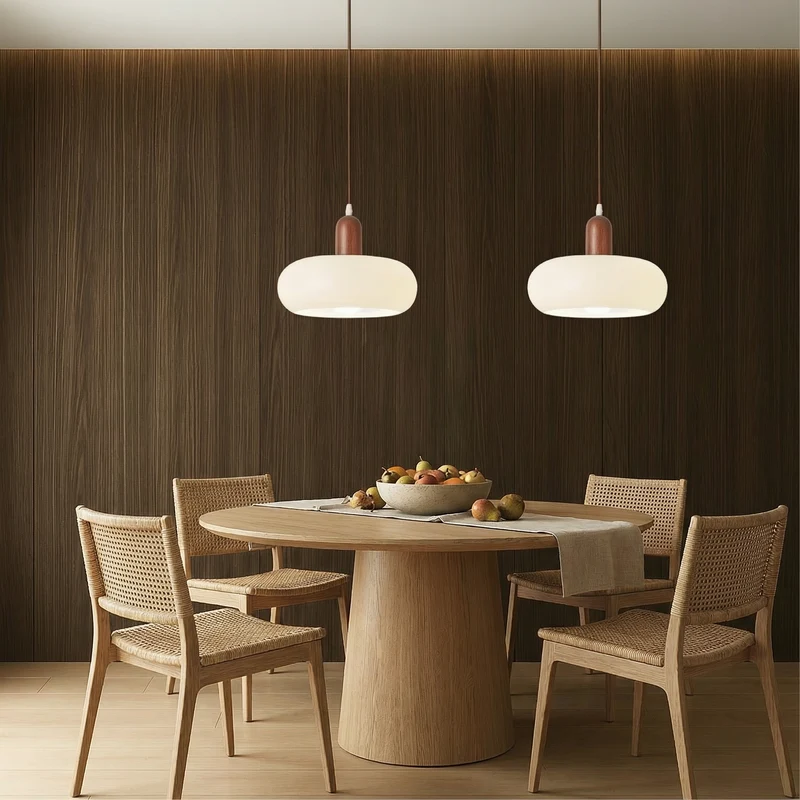 NovaLume Cream LED Pendant Light With Minimalist Aesthetic Euroselle