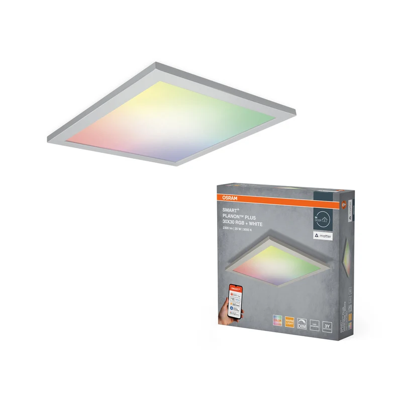 OSRAM Matter SMART+ PLANON PLUS LED Panel mehrfarbig 300X300 20W