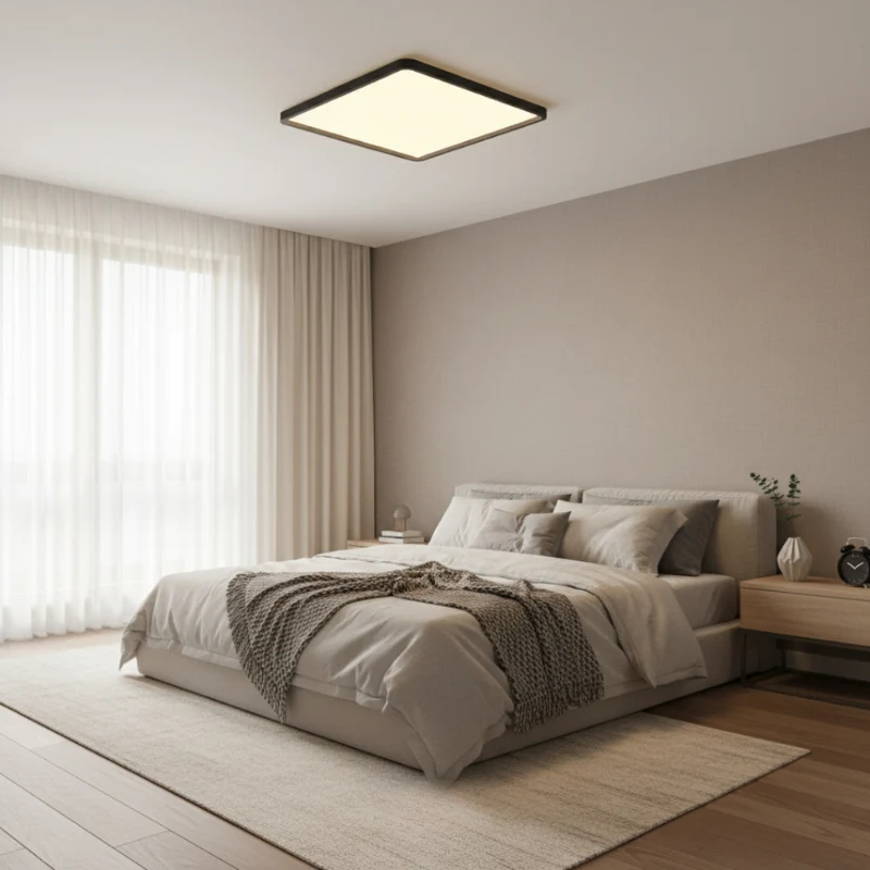 Euroselle LED Square Ceiling Light Flush Mount, Energy Efficient