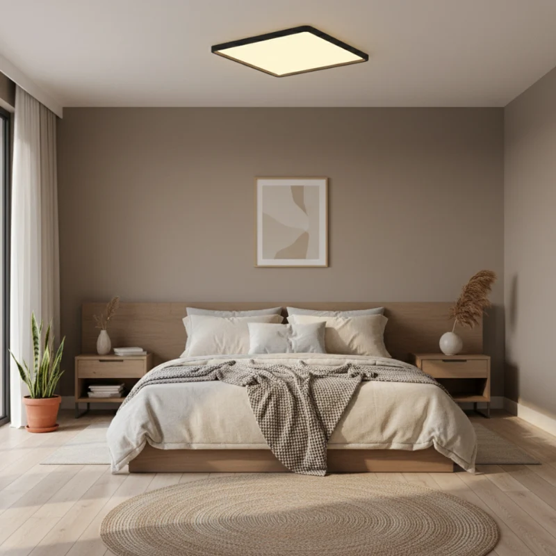 Euroselle LED Square Ceiling Light Flush Mount, Energy Efficient