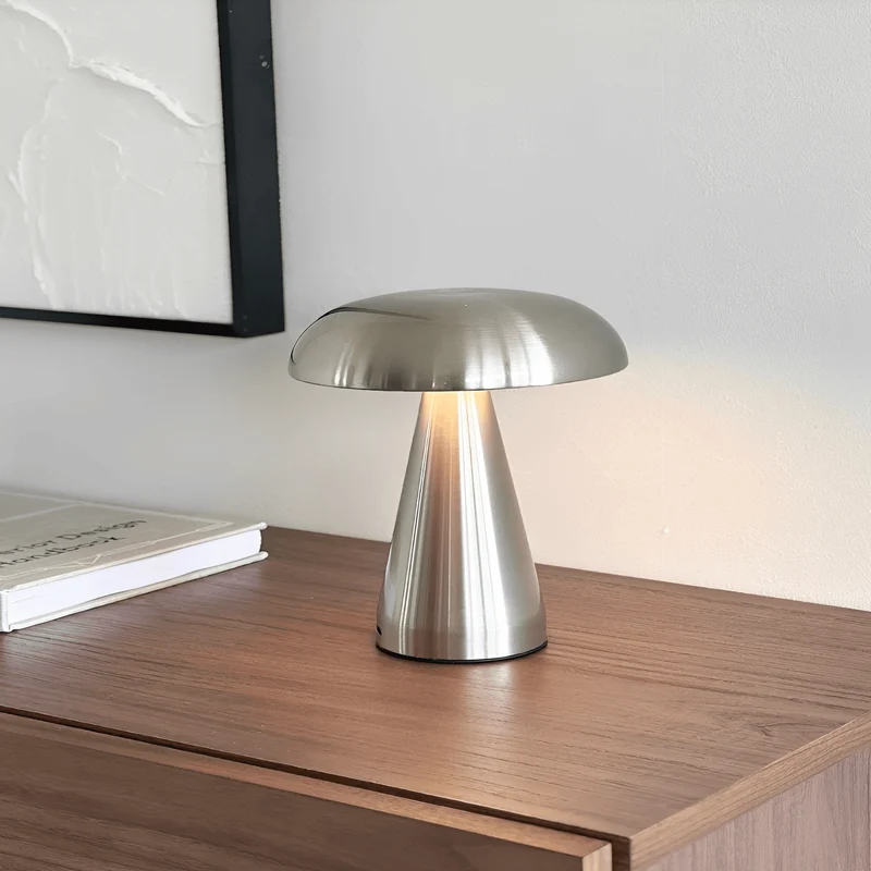 Euroselle Retro Metal Table Lamp With USB Rechargeable LED Bedside Reading Light
