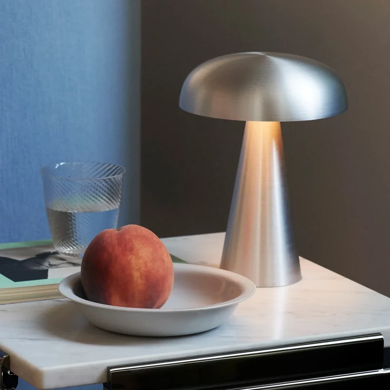 Euroselle Retro Metal Table Lamp With USB Rechargeable LED Bedside Reading Light