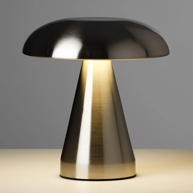 Euroselle Retro Metal Table Lamp With USB Rechargeable LED Bedside Reading Light