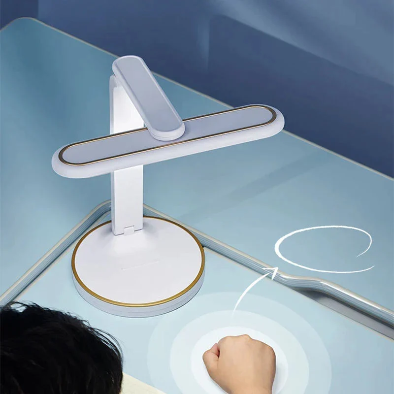 Euroselle LED Clock Table Lamp With Touch Switch, Modern Design