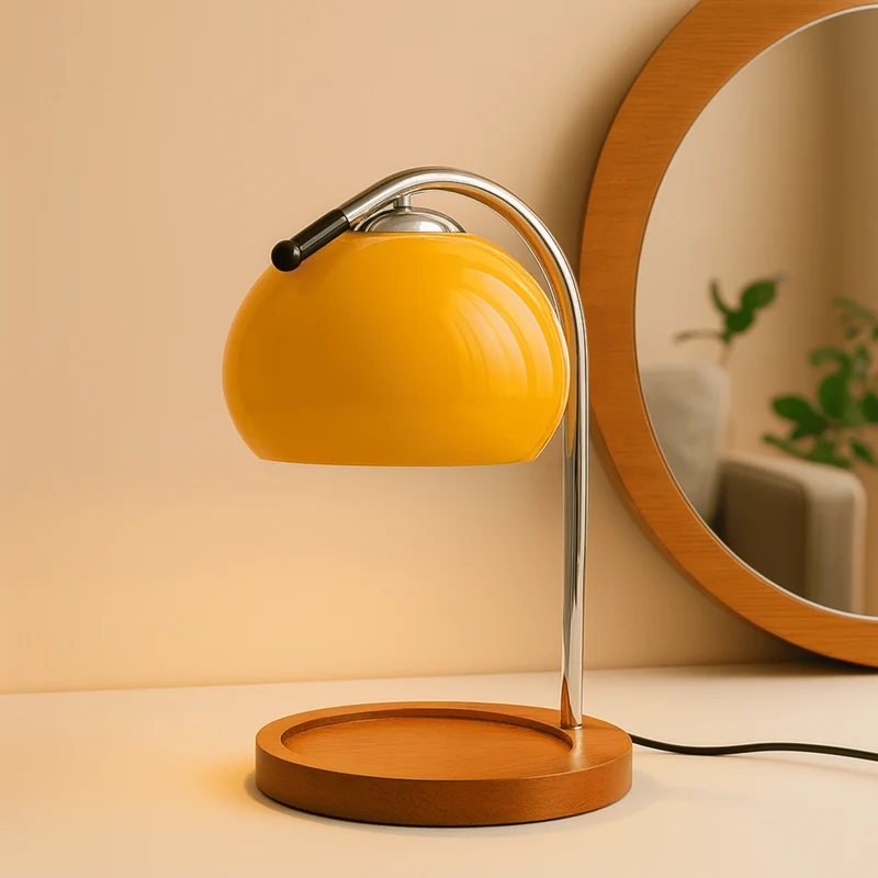 Euroselle Stained Glass Table Lamp With LED Candle Warmer And Wax Melter