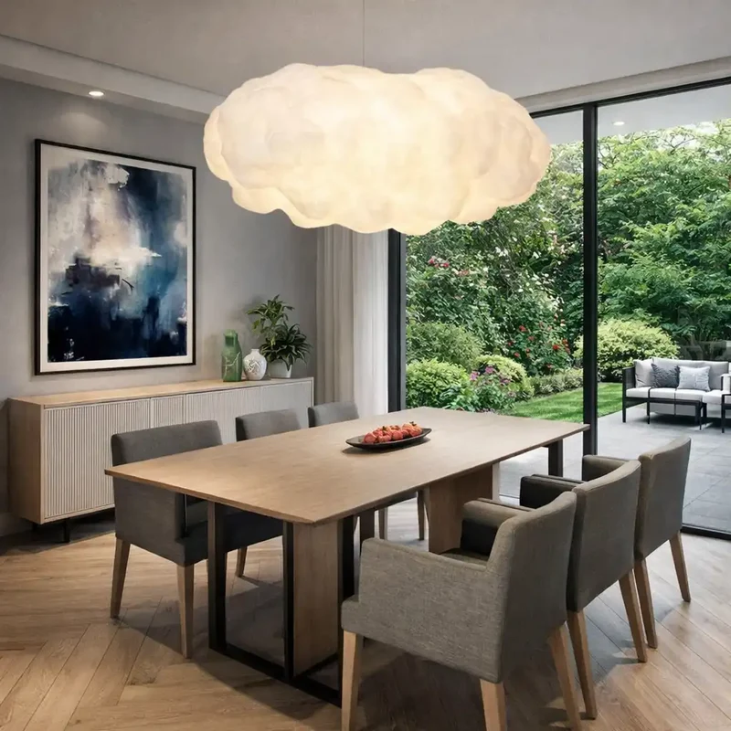 Euroselle Floating Cloud Pendant Light for Contemporary Dining Rooms