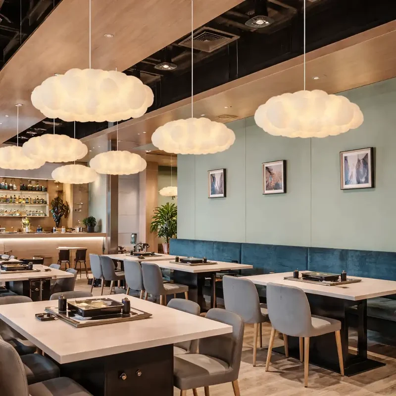 Euroselle Floating Cloud Pendant Light for Contemporary Dining Rooms