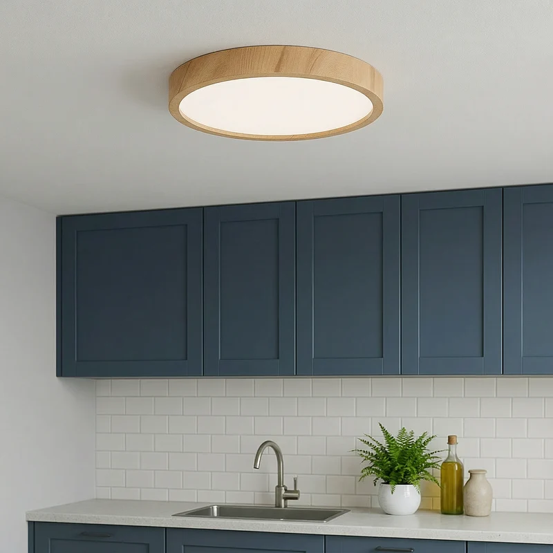 ArborLume Wood Grain Ceiling Lamp Elegant Minimalist Style Euroselle
