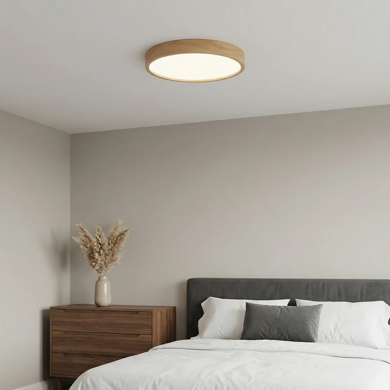 ArborLume Wood Grain Ceiling Lamp Elegant Minimalist Style Euroselle