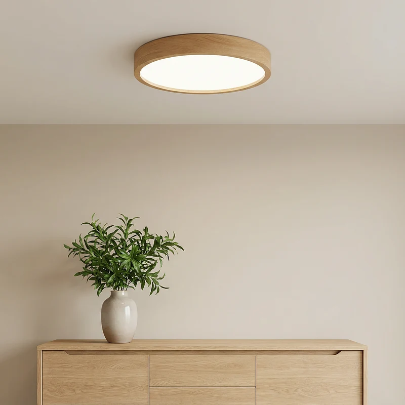 ArborLume Wood Grain Ceiling Lamp Elegant Minimalist Style Euroselle