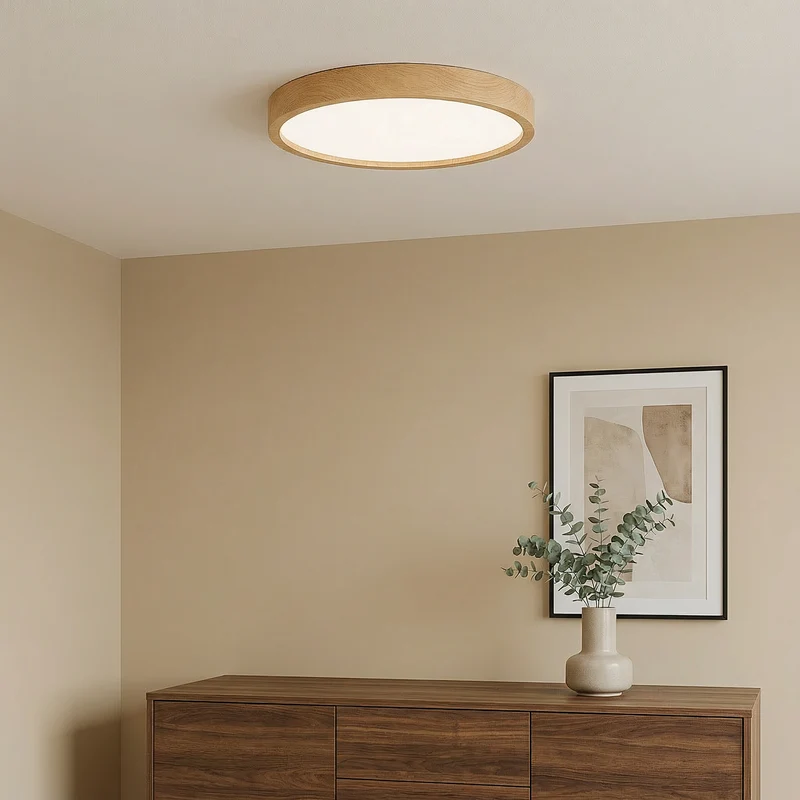ArborLume Wood Grain Ceiling Lamp Elegant Minimalist Style Euroselle