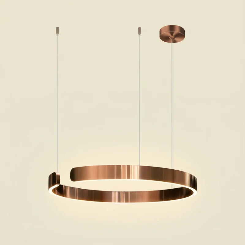 Luma Circle LED Pendant Light for Modern Living Rooms by Euroselle