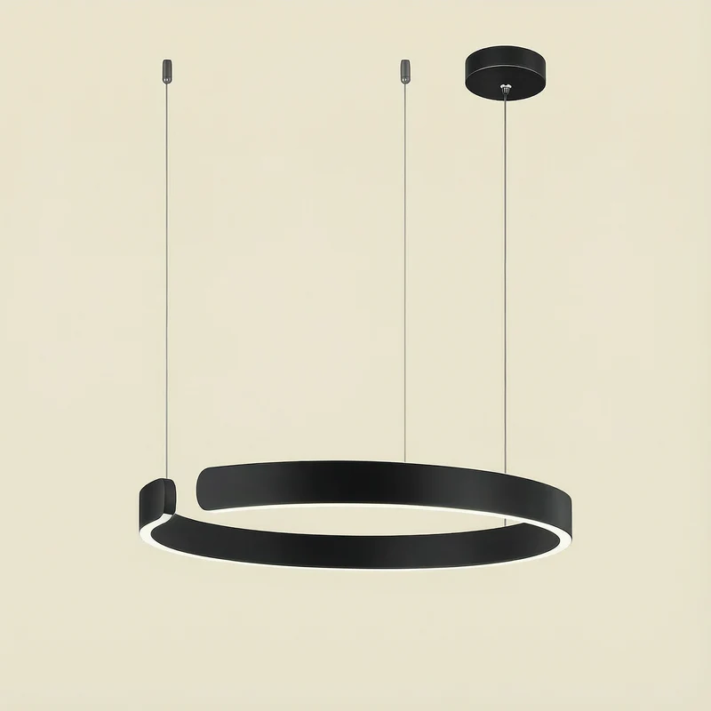 Luma Circle LED Pendant Light for Modern Living Rooms by Euroselle