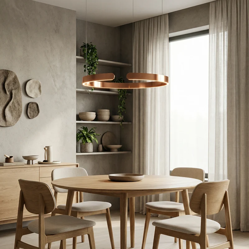 Luma Circle LED Pendant Light for Modern Living Rooms by Euroselle