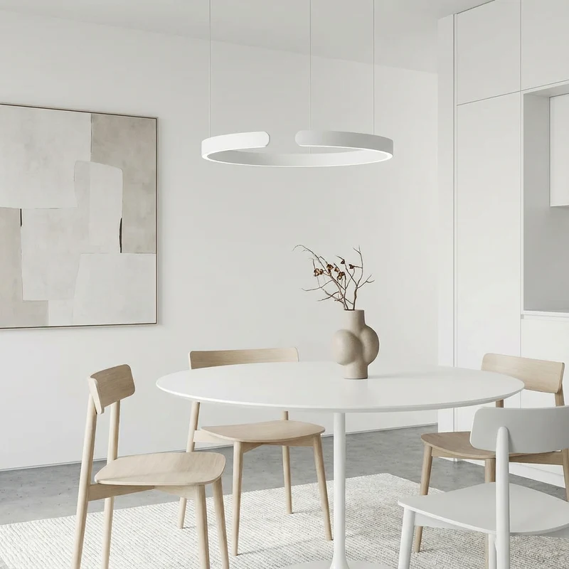 Luma Circle LED Pendant Light for Modern Living Rooms by Euroselle