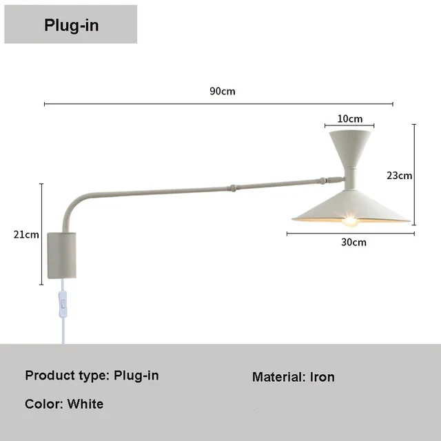 Nymera Nordic Swivel Arm Wall Lamp For Reading And Ambient Glow