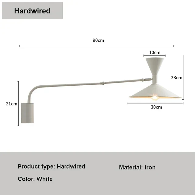 Nymera Nordic Swivel Arm Wall Lamp For Reading And Ambient Glow