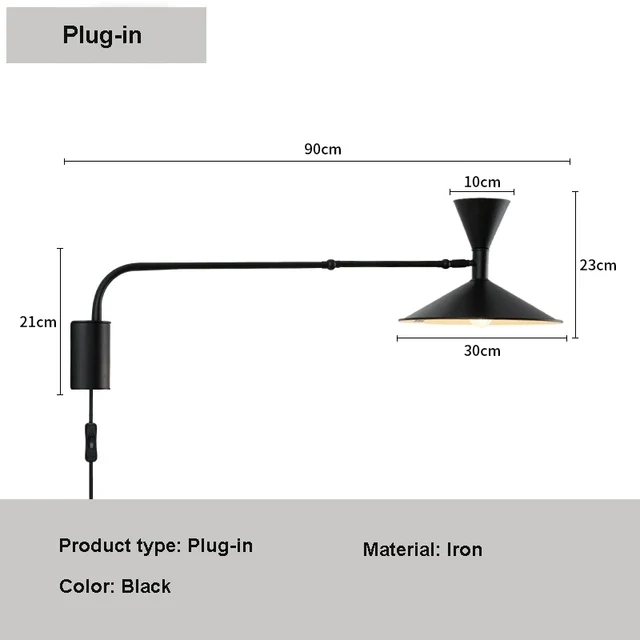 Nymera Nordic Swivel Arm Wall Lamp For Reading And Ambient Glow