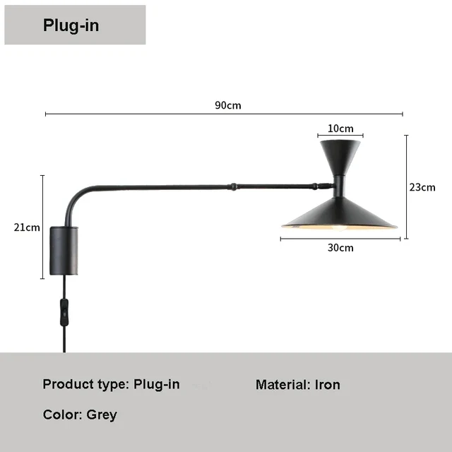 Nymera Nordic Swivel Arm Wall Lamp For Reading And Ambient Glow