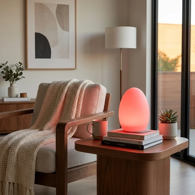 Euroselle LED Night Lamp With 16-Colour Lights, USB Rechargeable, Remote Control