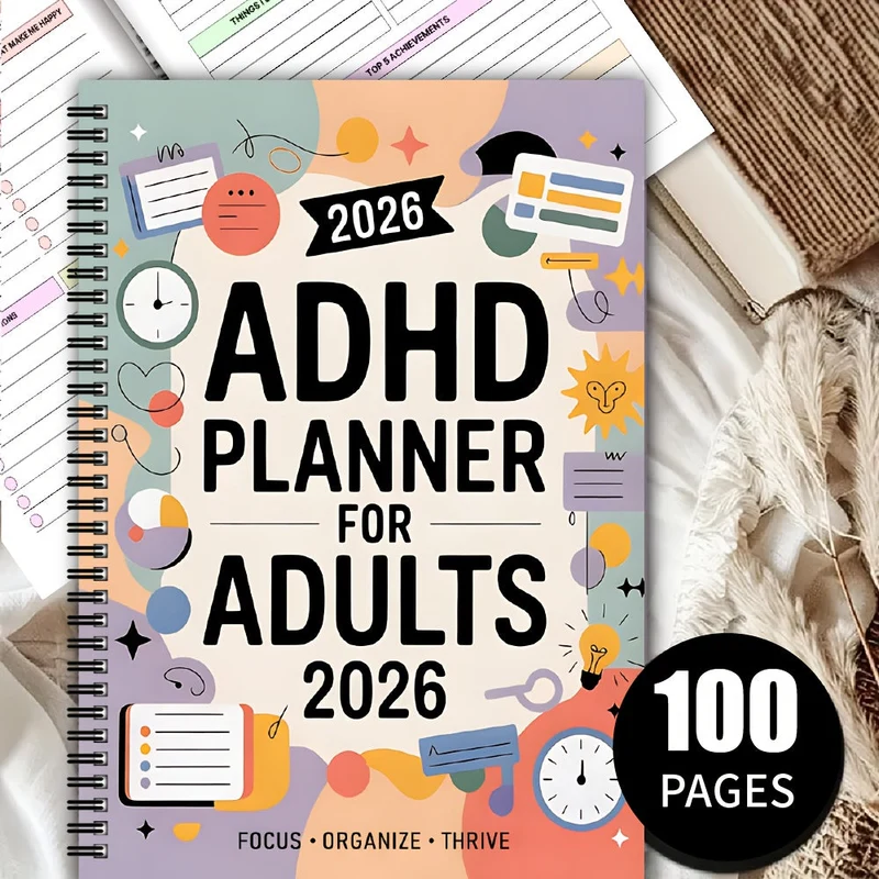 FOCUSVAULT 2026 Exclusive ADHD Planner Structured Daily And Weekly Productivity Journal Euroselle