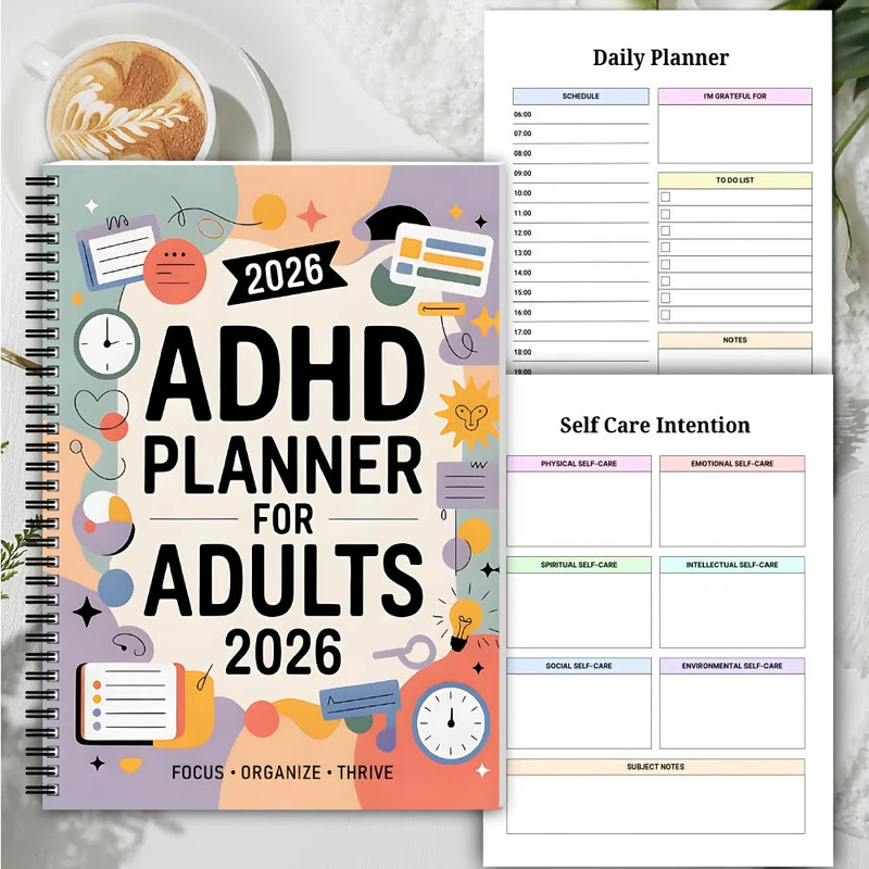FOCUSVAULT 2026 Exclusive ADHD Planner Structured Daily And Weekly Productivity Journal Euroselle