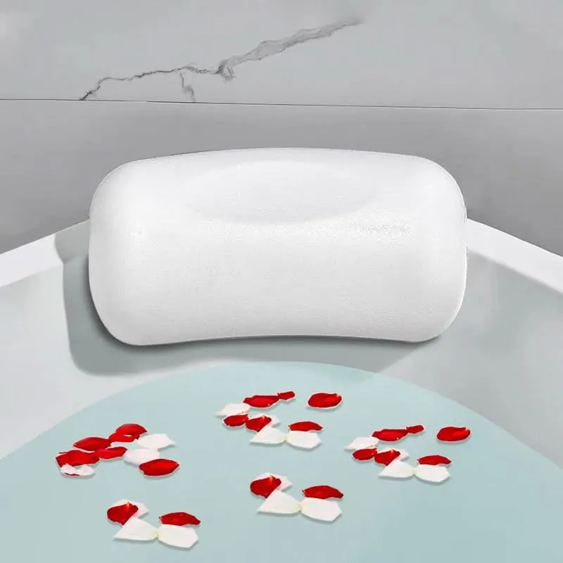 Euroselle Waterproof Tub Pillow Ergonomic Non Slip Bath Comfort Support