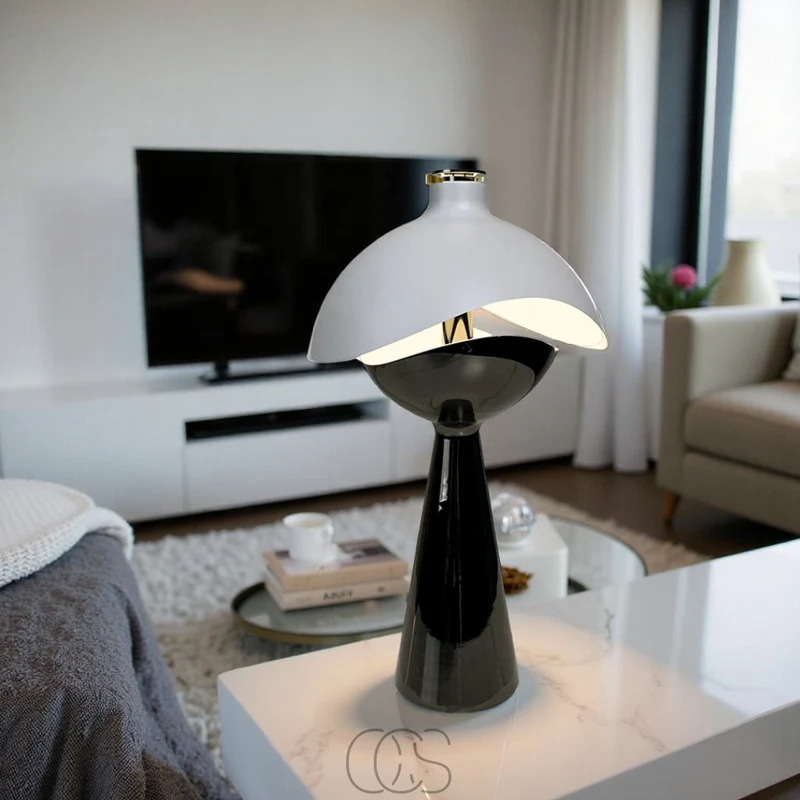 Euroselle Modern Table Lamp With Warm Ambience For Desk Or Home Office