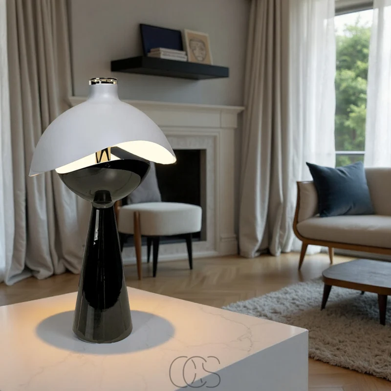Euroselle Modern Table Lamp With Warm Ambience For Desk Or Home Office