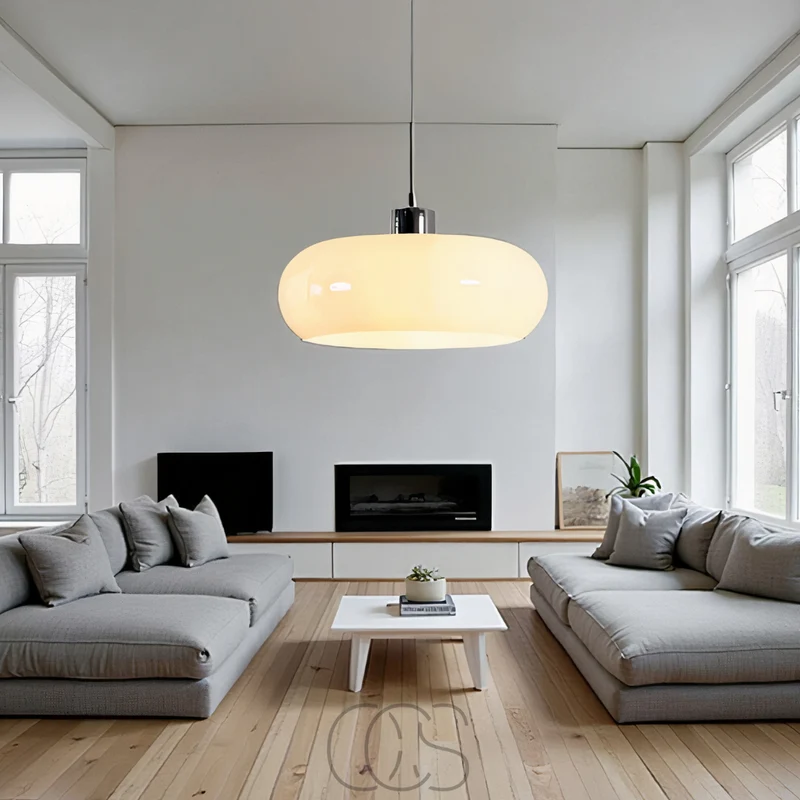 Nordic Retro Mouth-Blown Glass Pendant Lamp Euroselle