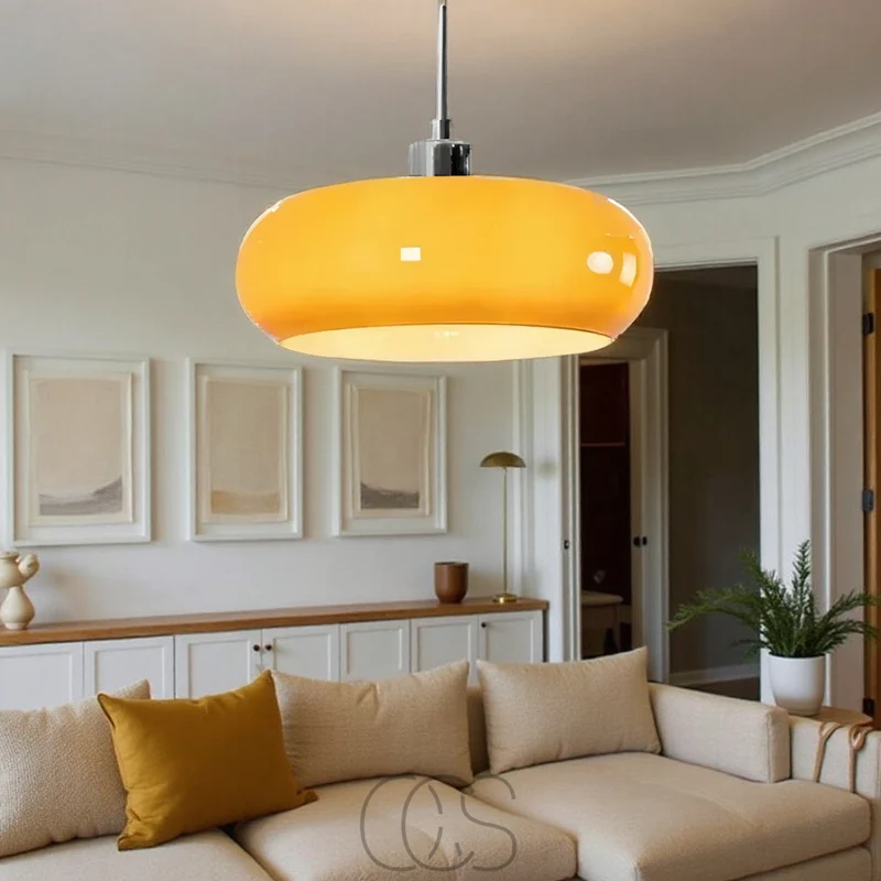 Nordic Retro Mouth-Blown Glass Pendant Lamp Euroselle