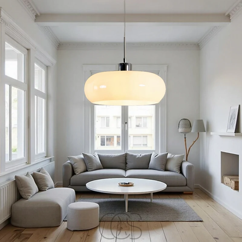 Nordic Retro Mouth-Blown Glass Pendant Lamp Euroselle