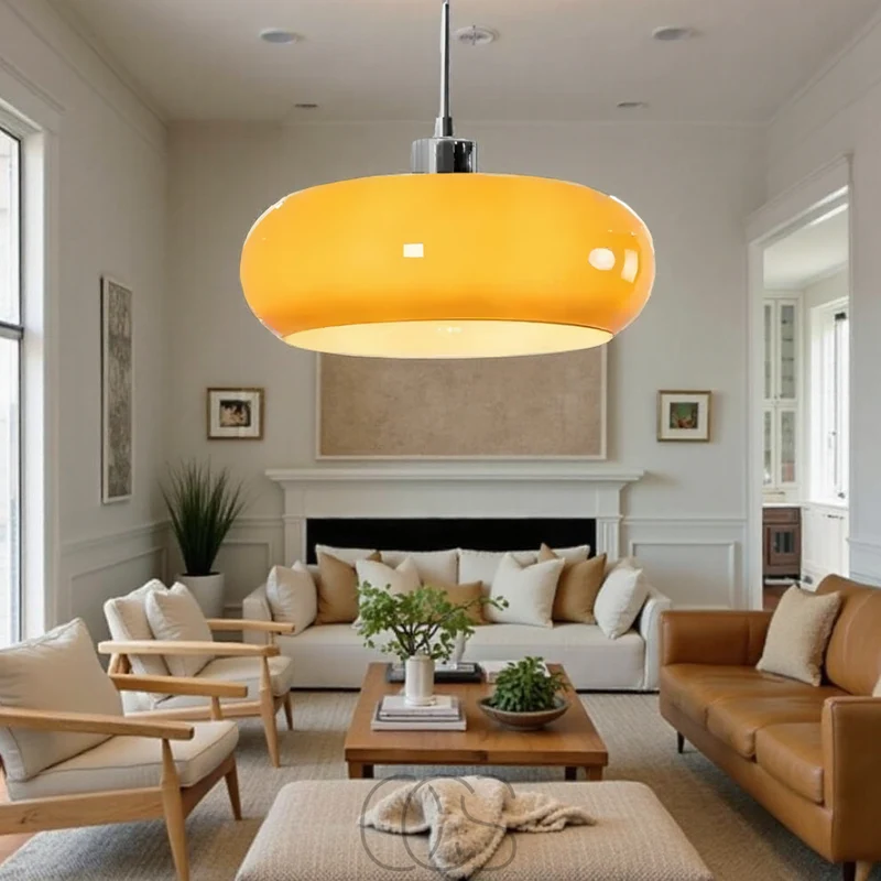 Nordic Retro Mouth-Blown Glass Pendant Lamp Euroselle