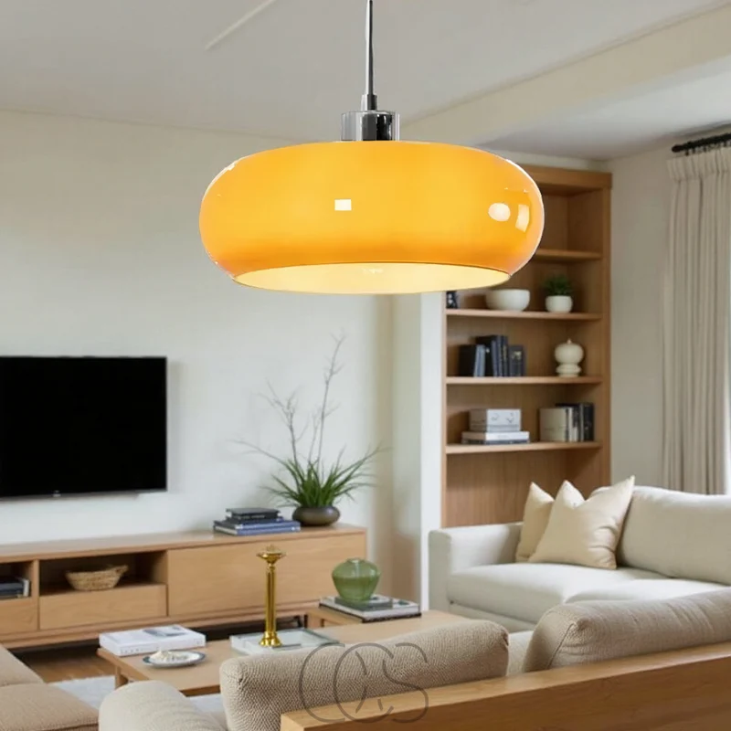 Nordic Retro Mouth-Blown Glass Pendant Lamp Euroselle