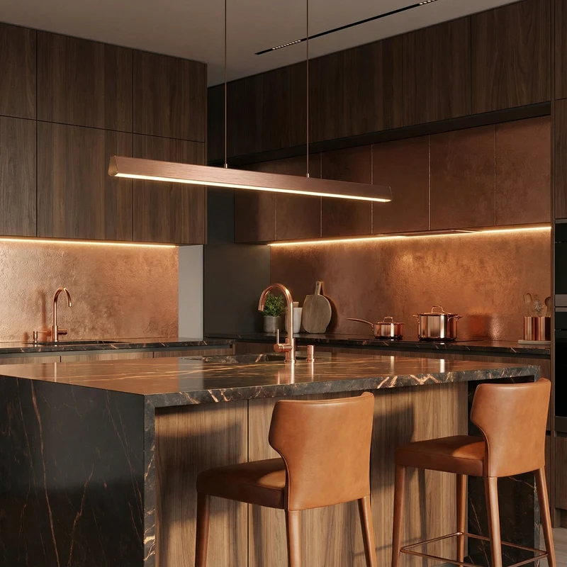 Asteria Dimmable Pendant Light For Kitchen Spaces By Euroselle