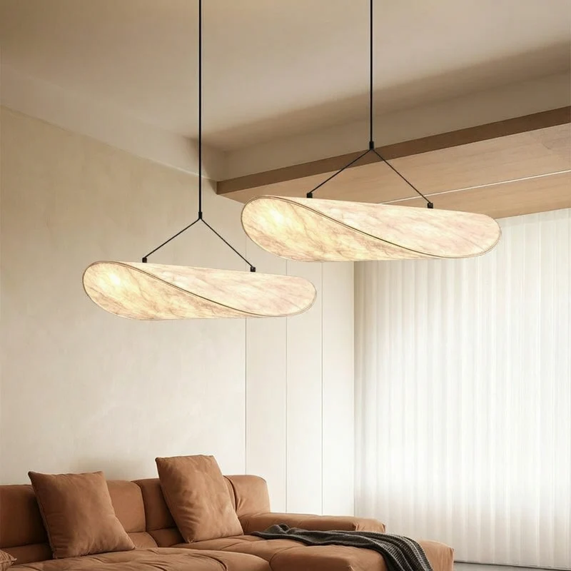 LumaSilk Japandi Style Pendant Light From Euroselle In Elegant Minimalist Design
