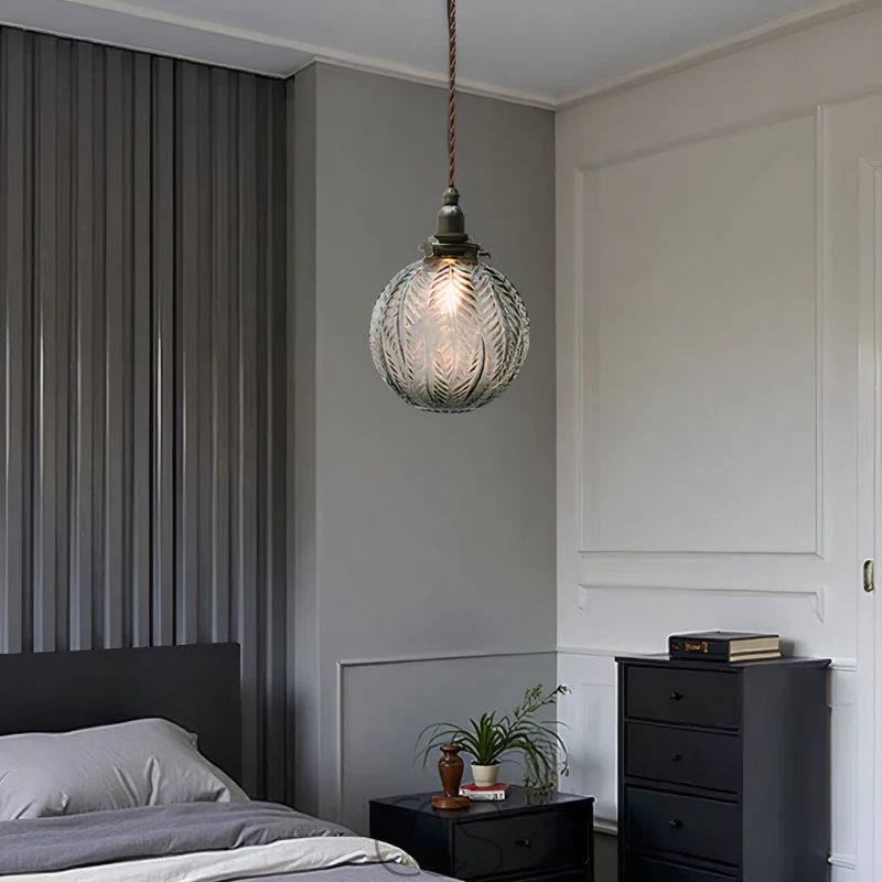 Smoked Gray Glass Pendant Lamp For Ambient Lighting Euroselle