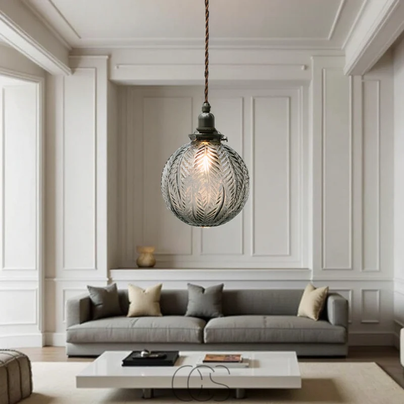 Smoked Gray Glass Pendant Lamp For Ambient Lighting Euroselle
