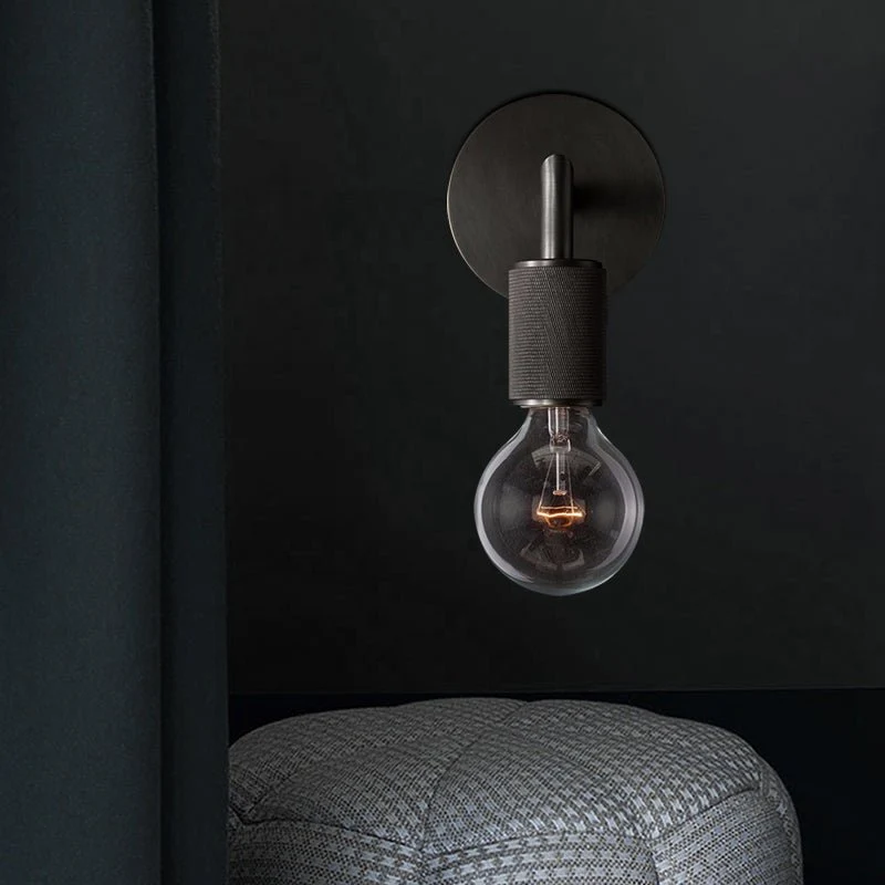 Euroselle Metal Wall Sconce With Adjustable Angle Indoor Light Fixture